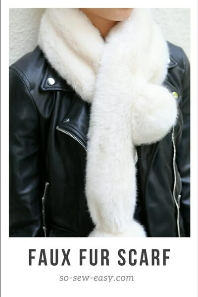 Faux Fur Scarf Free Sewing Tutorial Faux Fur Scarf Free Sewing Tutorial