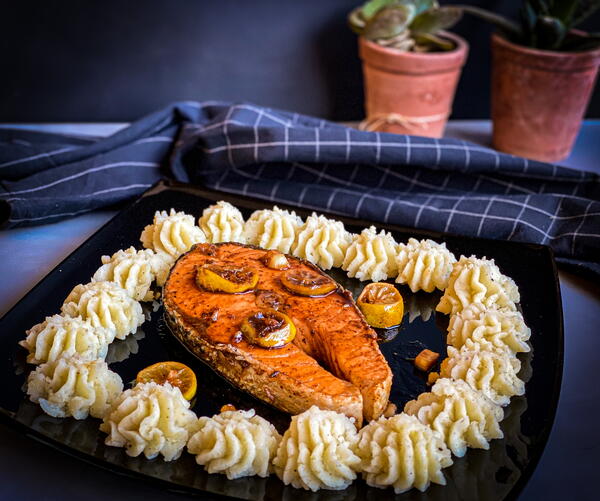 The Best Honey Soy Glazed Salmon Steak The Best Honey Soy Glazed Salmon Steak