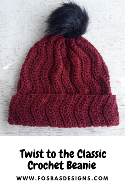Twist To The Classic Beanie Pattern Twist To The Classic Beanie Pattern