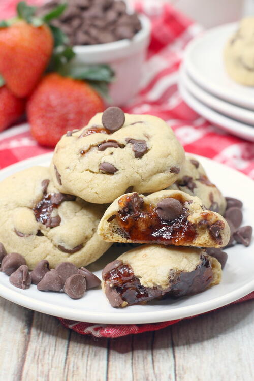 Fresh Out Of The Oven Chocolate-covered Strawberry Cookies Fresh Out Of The Oven Chocolate-covered Strawberry Cookies