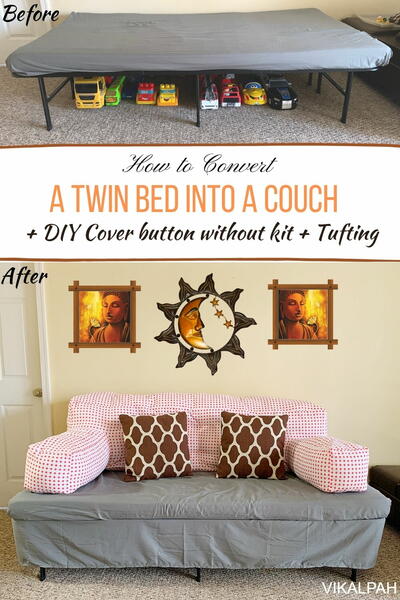 How To Convert A Twin Bed Into A Couch How To Convert A Twin Bed Into A Couch