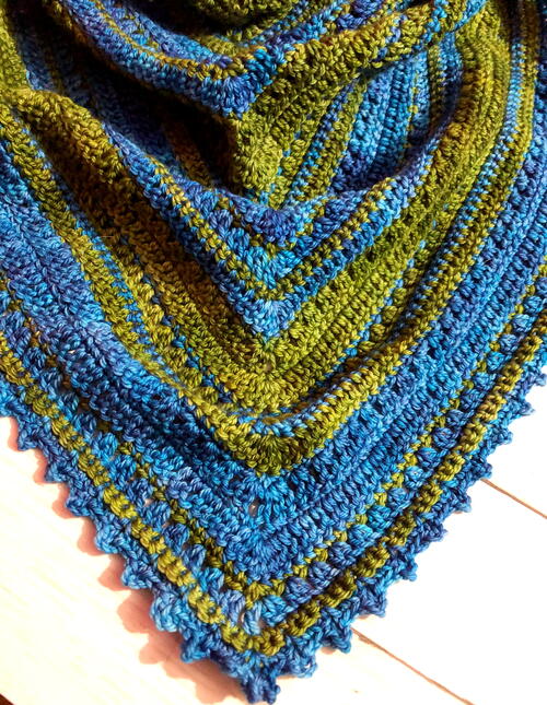 Northern Lakes Crochet Triangle Shawl Northern Lakes Crochet Triangle Shawl