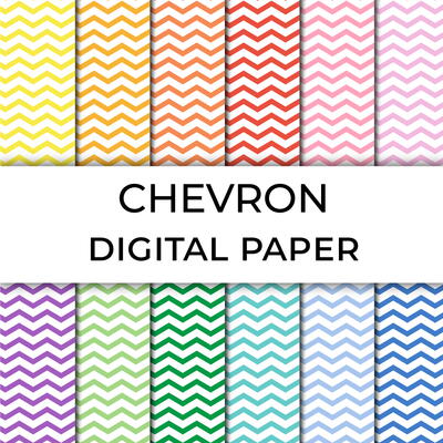 Printable Chevron Digital Paper 