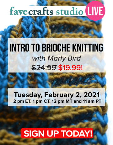 Intro to Brioche Knitting with Marly Bird Intro to Brioche Knitting with Marly Bird
