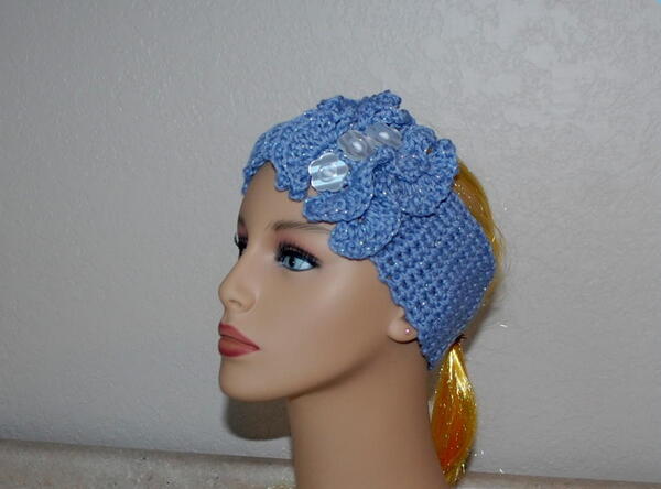 Double Ruffled Headband Earwarmer Double Ruffled Headband Earwarmer