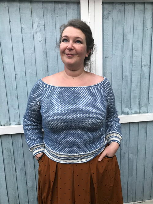 Stained Glass Tunisian Sweater Stained Glass Tunisian Sweater