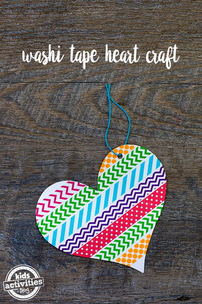 Washi Tape Heart Craft Washi Tape Heart Craft