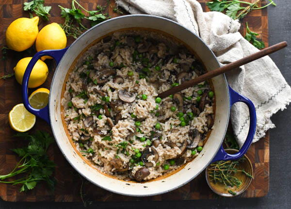 Easy Baked Mushroom Risotto Easy Baked Mushroom Risotto