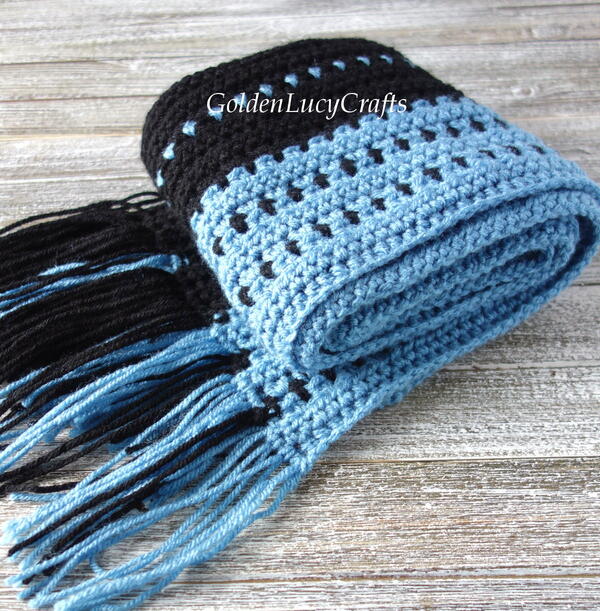 Crochet Scarf For Men Unisex Scarf Crochet Scarf For Men, Unisex Scarf