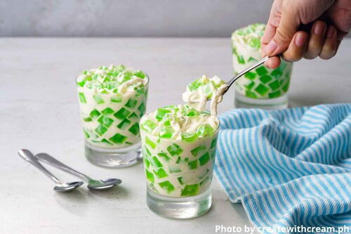 Creamy Coconut Pandan Salad Creamy Coconut Pandan Salad