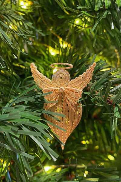 Make A Quilled Angel Ornament Or Pin Make A Quilled Angel Ornament Or Pin