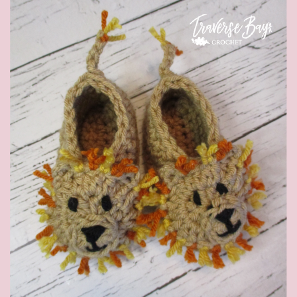 Lion Baby Booties Lion Baby Booties