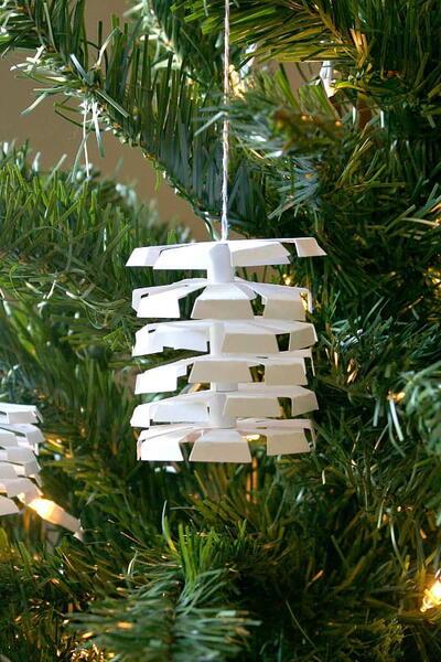Tiered Paper Tree Ornament