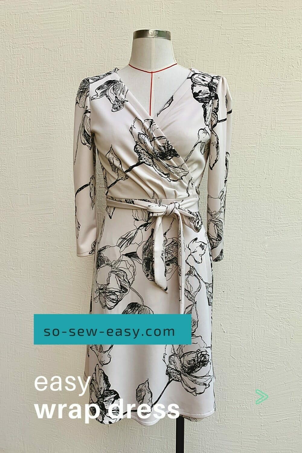 Easy Wrap Dress Free Sewing Pattern