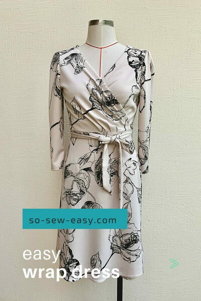 Easy Wrap Dress Free Sewing Pattern Easy Wrap Dress Free Sewing Pattern
