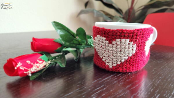 Easy Tunisian Valentines Mug Cozy Easy Tunisian Valentine's Mug Cozy