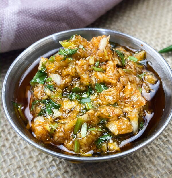 Easy Lasanya Garlic Chutney And Homemade Chili Oil Easy Lasanya Garlic Chutney And Homemade Chili Oil