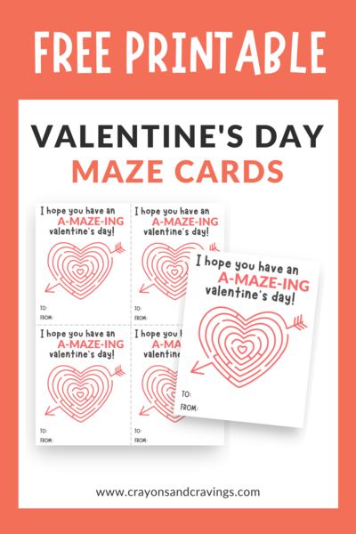 Free Printable Valentines Day Maze Cards For Kids Free Printable Valentine’s Day Maze Cards For Kids