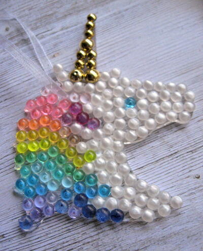Jewel Covered Unicorn Ornament
