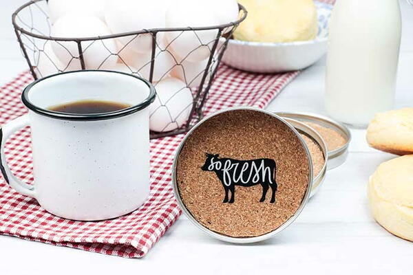 Rustic Farmhouse Coasters With Canning Rings Rustic Farmhouse Coasters With Canning Rings