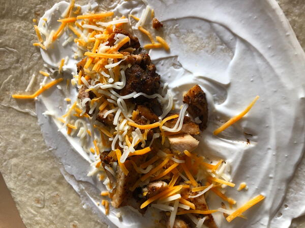 Simple Oregano Chicken Burrito Simple Oregano Chicken Burrito