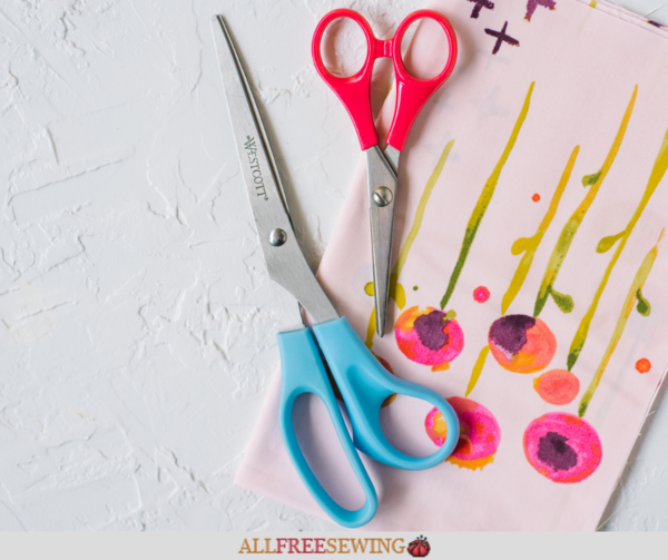 Image shows two pairs of crafting scissors Image shows two pairs of crafting scissors