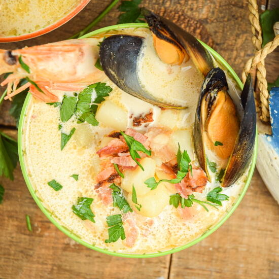Electric Skillet Seafood Chowder Electric Skillet Seafood Chowder