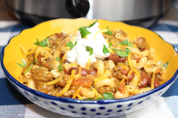Slow Cooker Chili Mac Slow Cooker Chili Mac