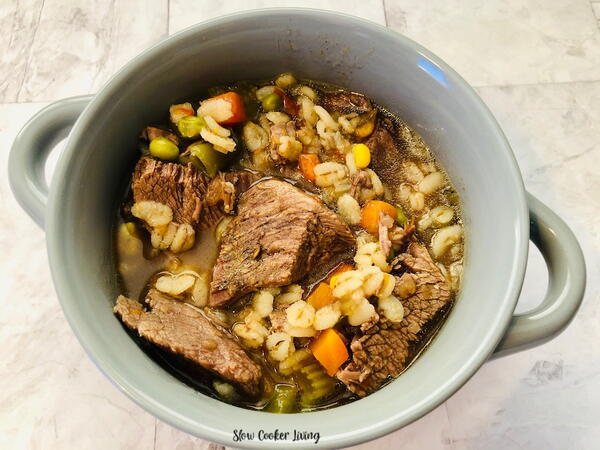 Slow Cooker Beef Barley Soup Slow Cooker Beef Barley Soup