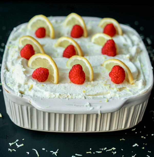 Lemon Poke Cake With Lemon Curd And Whipping Cream Lemon Poke Cake With Lemon Curd And Whipping Cream