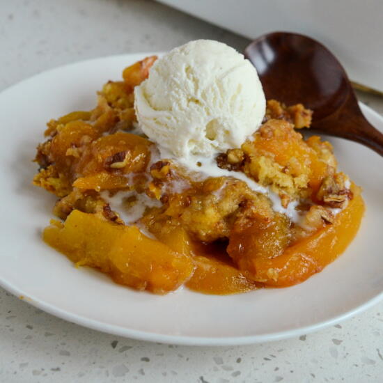 Peach Dump Cake Peach Dump Cake