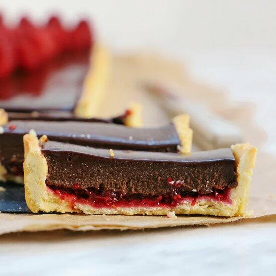Chocolate Tart With Raspberries Chocolate Tart With Raspberries