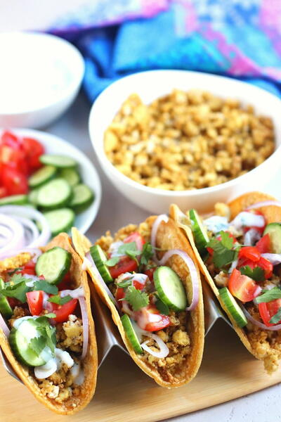 Mediterranean Tofu Tacos Mediterranean Tofu Tacos