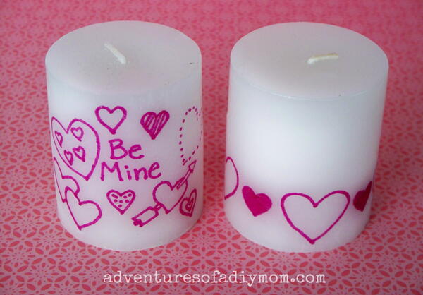 Personalized Valentines Candles Personalized Valentine's Candles