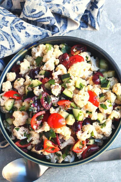 Mediterranean Cauliflower Salad Mediterranean Cauliflower Salad