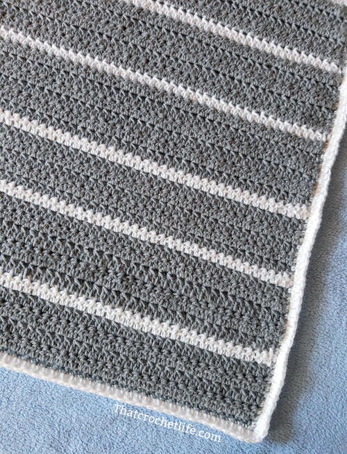 Cozy Striped Baby Blanket Cozy Striped Baby Blanket