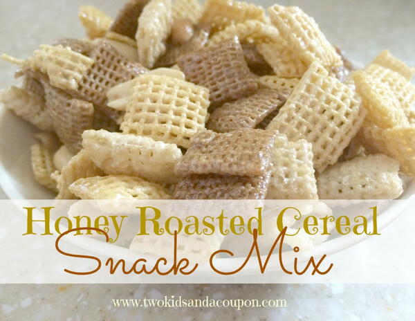 Honey Roasted Cereal Snack Mix Honey Roasted Cereal Snack Mix
