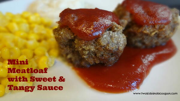 Mini Meatloaf With Sweet Tangy Sauce Mini Meatloaf With Sweet & Tangy Sauce