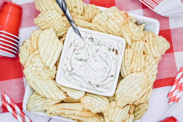 Two Ingredient Easy Onion Dip Recipe Two Ingredient Easy Onion Dip Recipe