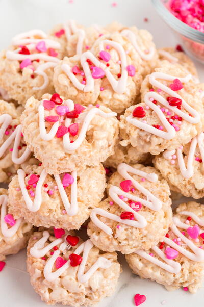 Valentines Rice Krispie Treats Valentine's Rice Krispie Treats