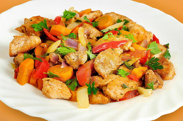 Chicken Acapulco With Spicy Pickled Vegetables Chicken Acapulco With Spicy Pickled Vegetables