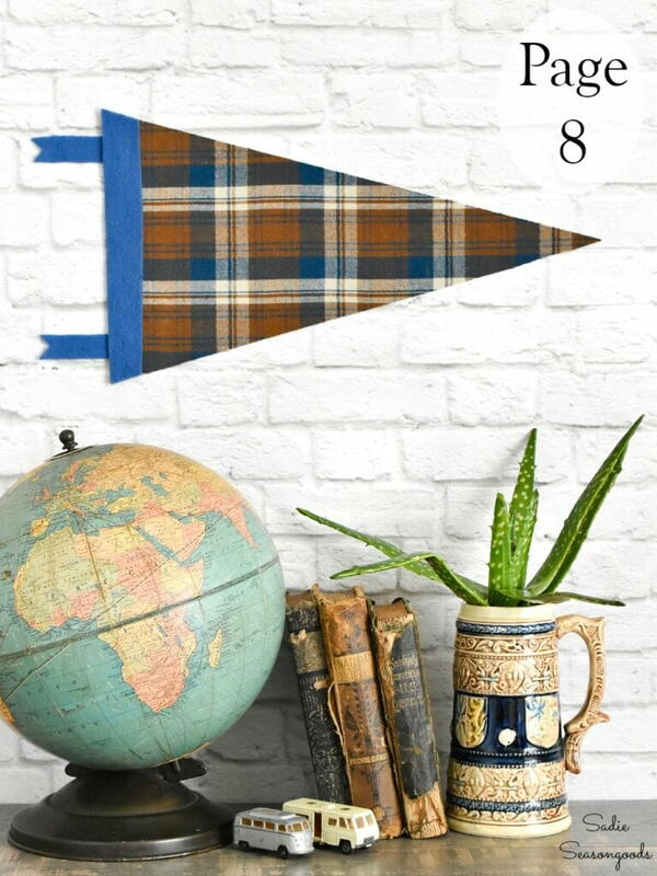 Crafting With Flannel - DIY Flannel Pennant
