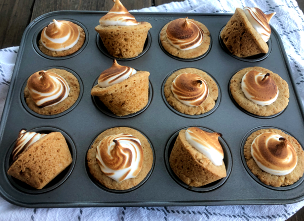 Mini Smore Meringue Cups Mini S'more Meringue Cups