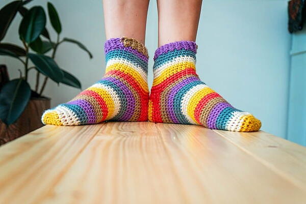 Felici Crochet Socks Free Beginner Pattern Felici Crochet Socks Free Beginner Pattern