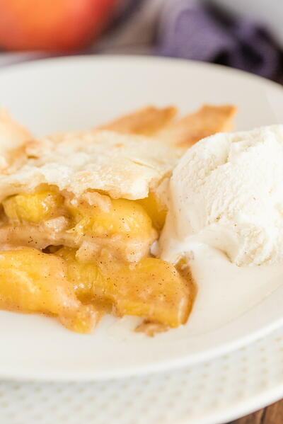 Double Crust Peach Cobbler Double Crust Peach Cobbler