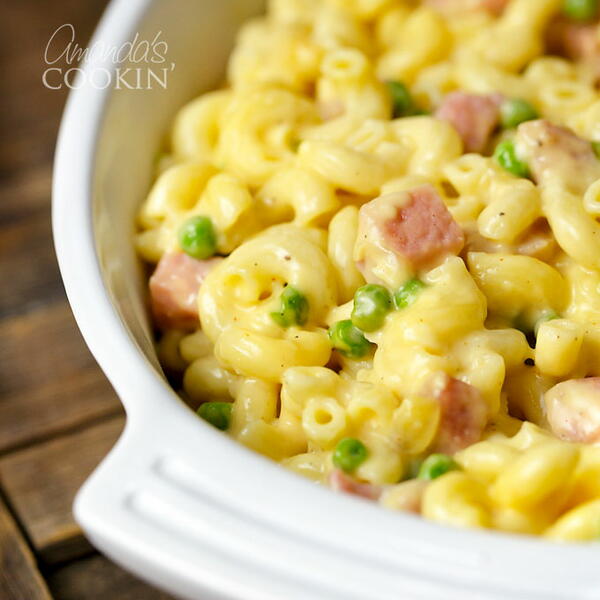 Macaroni Cheese With Ham Peas Macaroni & Cheese With Ham & Peas