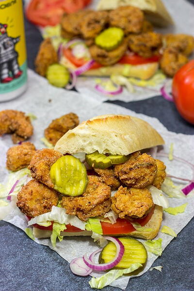 Fried Shrimp Poboys Fried Shrimp Po’boys