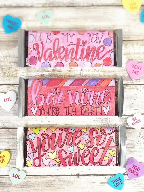 Free Printable Candy Bar Wrappers For Valentines Day Free Printable Candy Bar Wrappers For Valentine’s Day