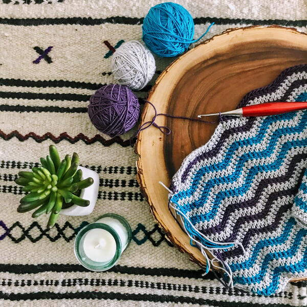 Double Brim Chevron Beanie Double Brim Chevron Beanie