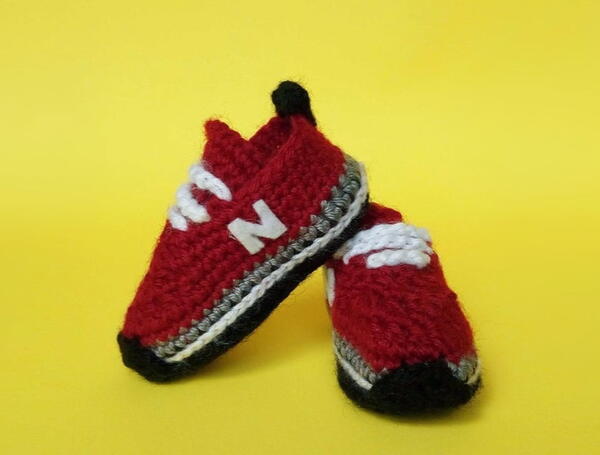 Realistic Crochet Baby Sneakers Realistic Crochet Baby Sneakers